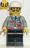 LEGO fire001 Fire - City Center 1, Black Legs, White Cap, Moustache