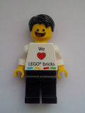LEGO gen074 Lego Kladno Boy We Heart LEGO bricks Minifigure