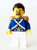 LEGO pi150 Bluecoat Sergeant 1 - Brown Moustache and Goatee