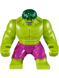 LEGO sh371 Hulk - Giant, Magenta Pants, Dark Green Hair (76078)