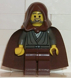 LEGO sw057 Jedi Knight (Dark Gray Tunic, Brown Hood)