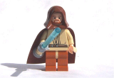 LEGO sw137 Obi-Wan Kenobi with Light-Up Lightsaber Complete Assembly