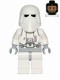 LEGO sw463 Snowtrooper, Light Bluish Gray Hips, Light Bluish Gray Hands, Printed Head, Torso Back Printing