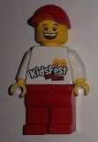 LEGO tls089 Lego Brand Store Male, KidsFest Torso, Red Hat and Legs (no back printing) - Lego Store at KidsFest